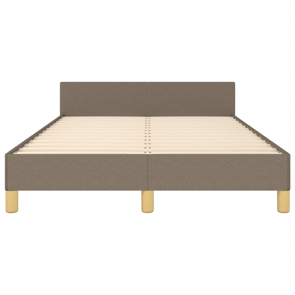 Bedframe zonder matras 120x200 cm stof taupe is nu te koop bij PeponiXL, paradijselijk wonen!