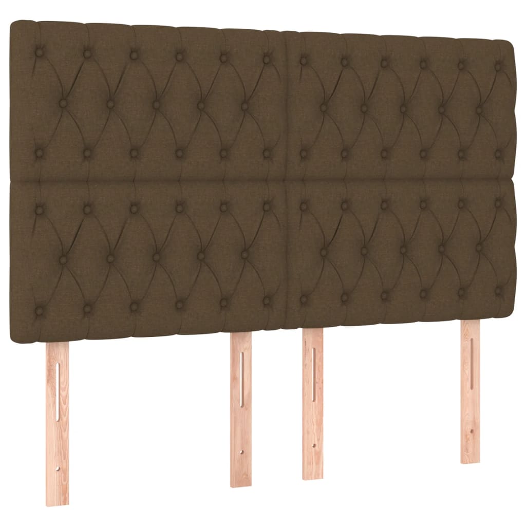 Bedframe zonder matras stof donkerbruin 160x200 cm is nu te koop bij PeponiXL, paradijselijk wonen!