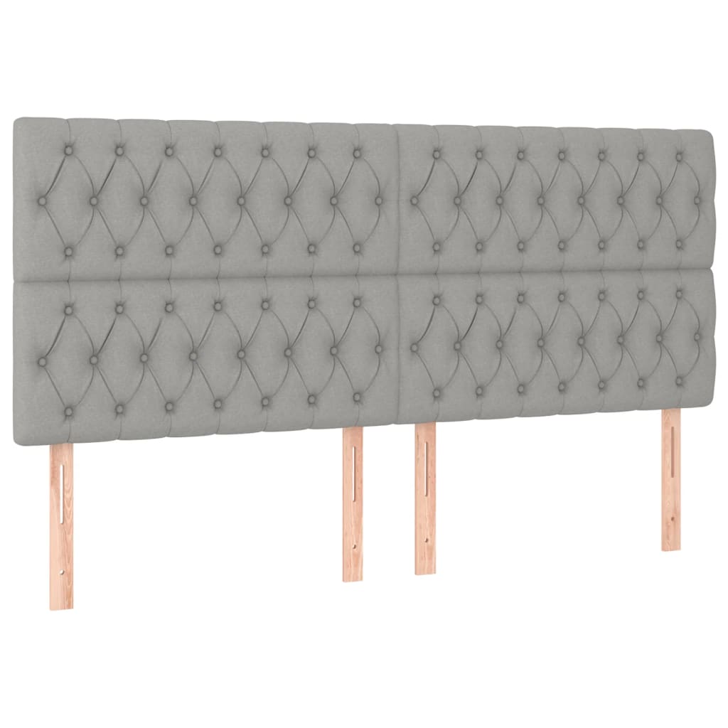 Bedframe zonder matras stof lichtgrijs 180x200 cm is nu te koop bij PeponiXL, paradijselijk wonen!