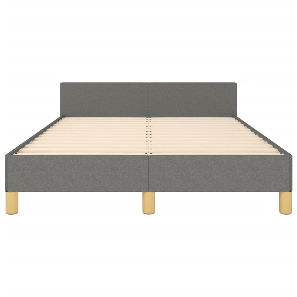 Bedframe zonder matras 120x200 cm stof donkergrijs is nu te koop bij PeponiXL, paradijselijk wonen!