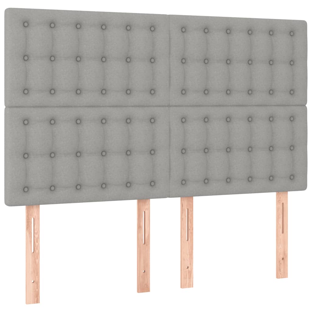 Bedframe zonder matras stof lichtgrijs 140x190 cm is nu te koop bij PeponiXL, paradijselijk wonen!