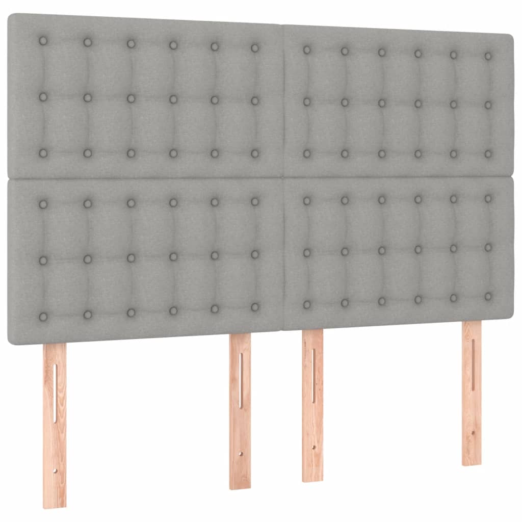 Bedframe zonder matras stof lichtgrijs 140x200 cm is nu te koop bij PeponiXL, paradijselijk wonen!