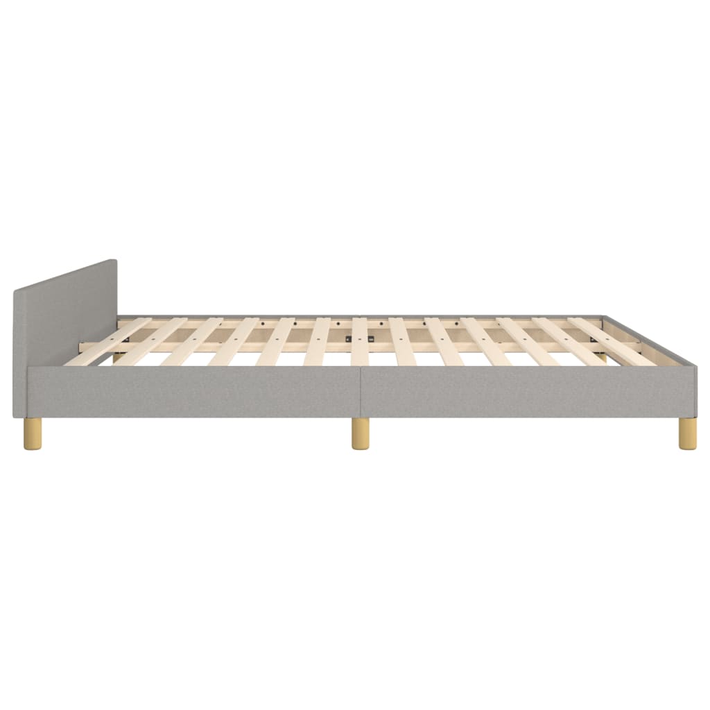 Bedframe zonder matras stof lichtgrijs 160x200 cm is nu te koop bij PeponiXL, paradijselijk wonen!