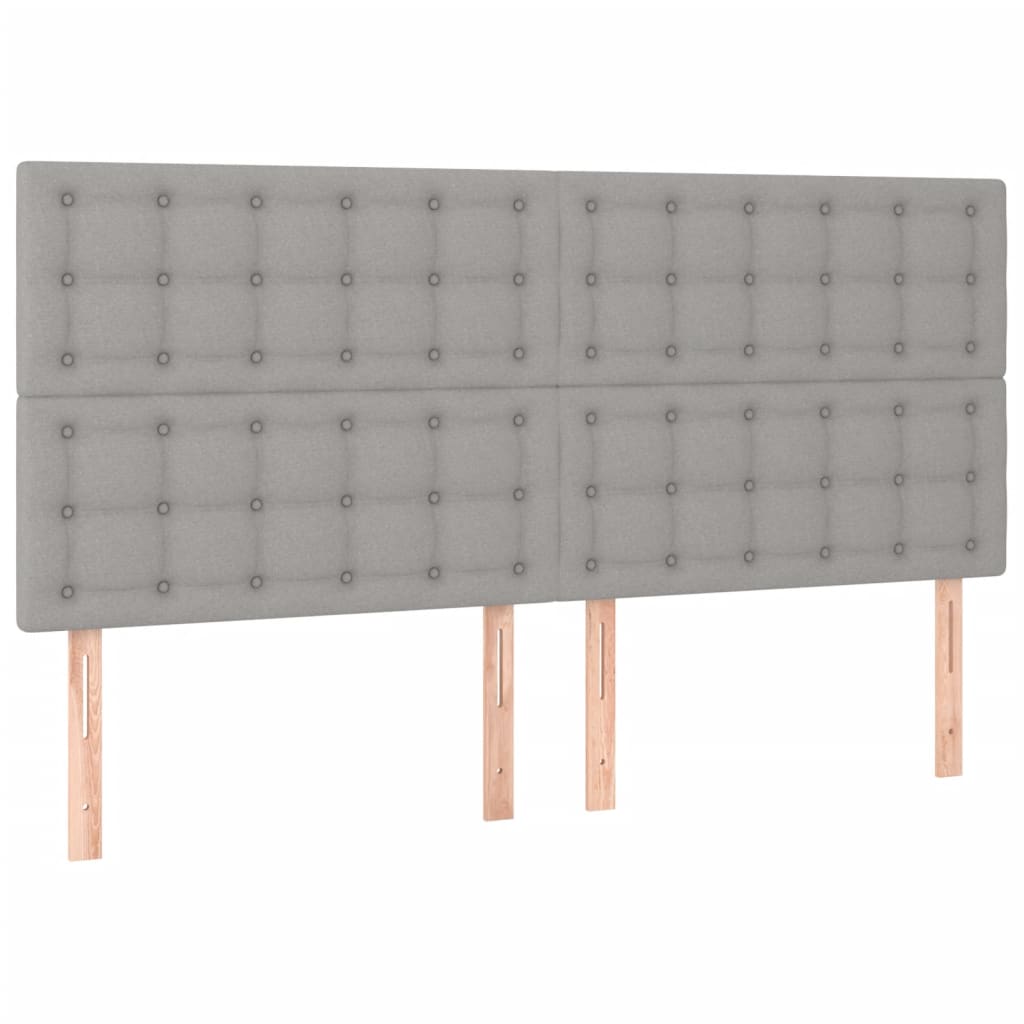Bedframe zonder matras stof lichtgrijs 160x200 cm is nu te koop bij PeponiXL, paradijselijk wonen!