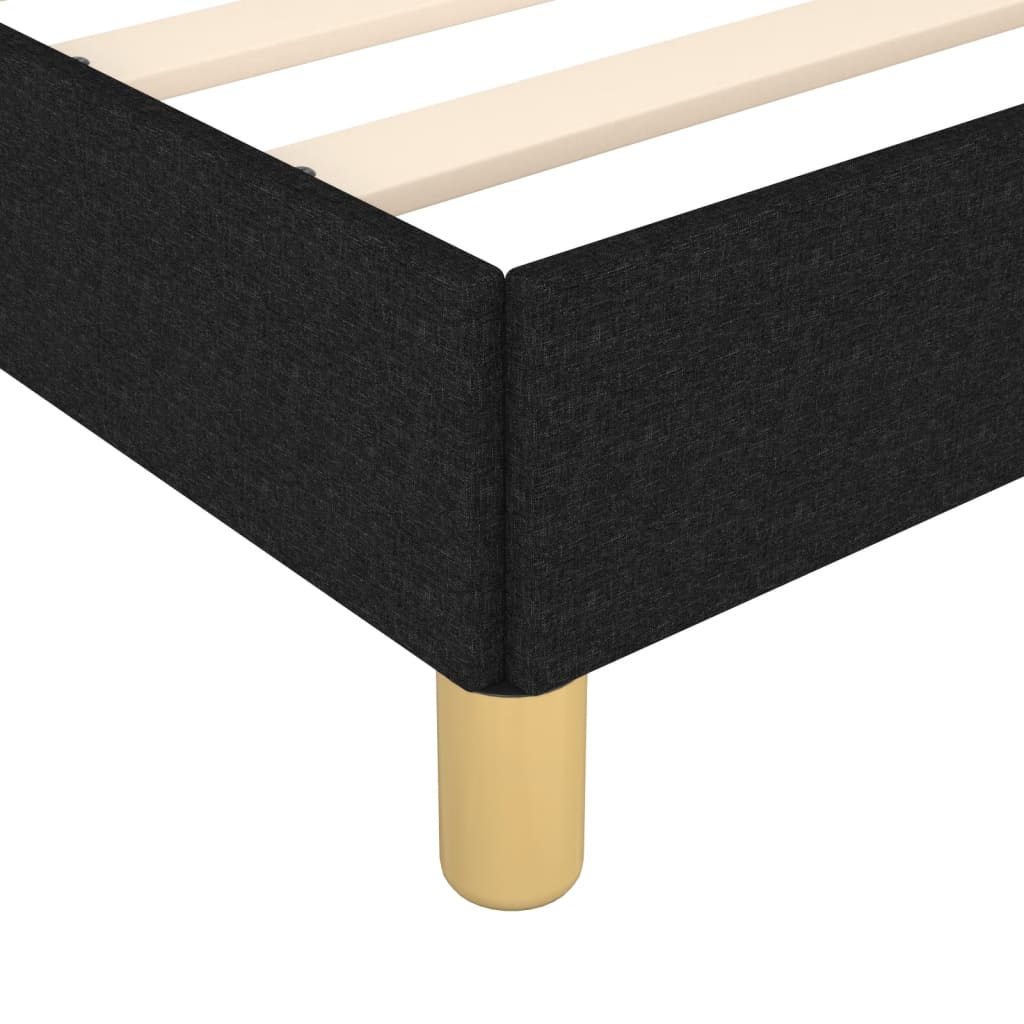 Bedframe zonder matras stof zwart 160x200 cm is nu te koop bij PeponiXL, paradijselijk wonen!