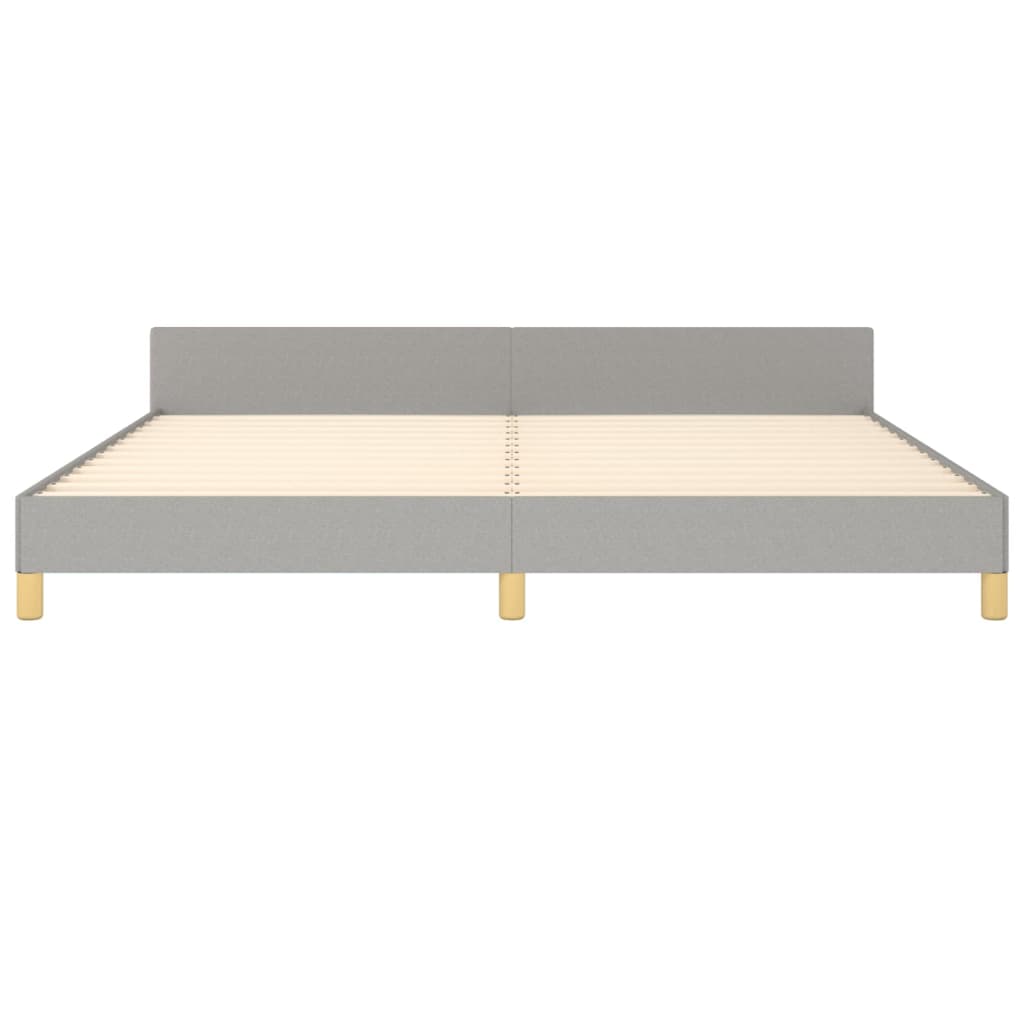Bedframe zonder matras stof lichtgrijs 200x200 cm is nu te koop bij PeponiXL, paradijselijk wonen!