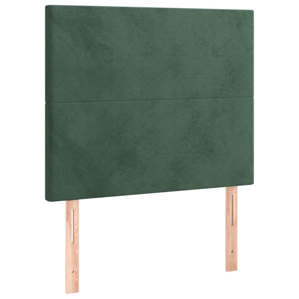 Bedframe zonder matras 80x200 cm fluweel donkergroen is nu te koop bij PeponiXL, paradijselijk wonen!