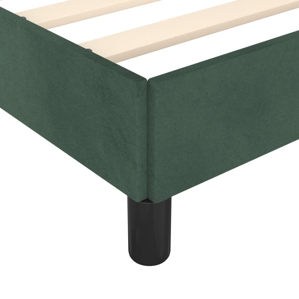 Bedframe zonder matras 200x200 cm fluweel donkergroen is nu te koop bij PeponiXL, paradijselijk wonen!
