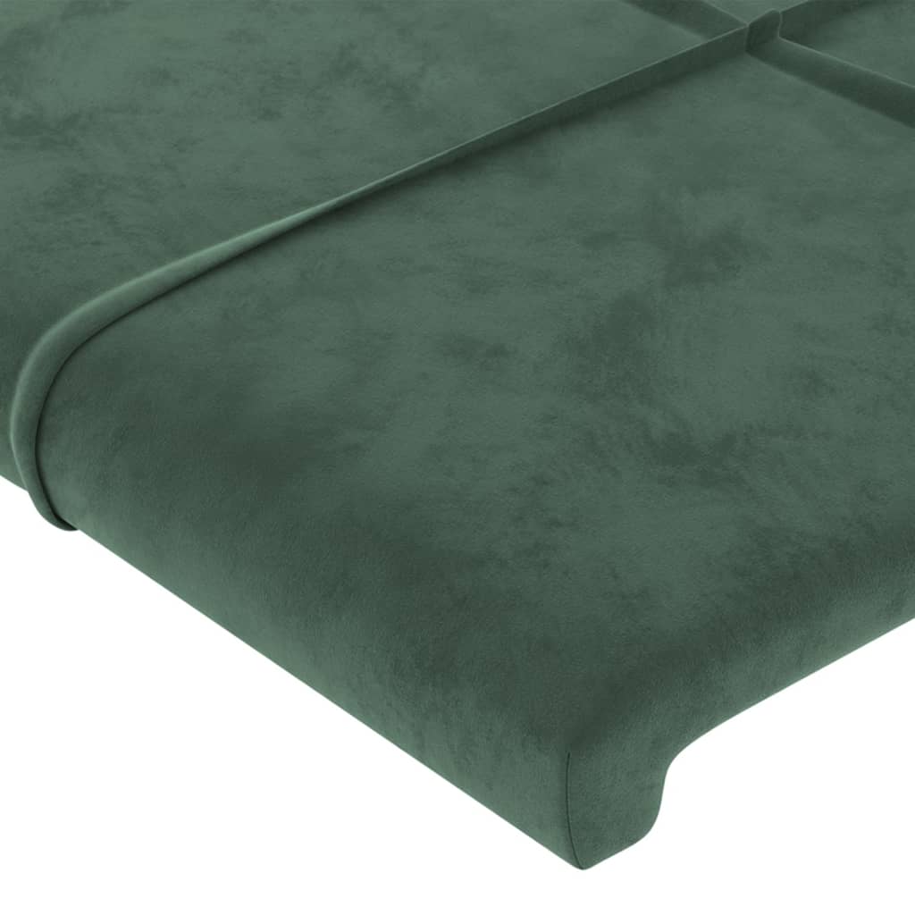Bedframe zonder matras 80x200 cm fluweel donkergroen is nu te koop bij PeponiXL, paradijselijk wonen!