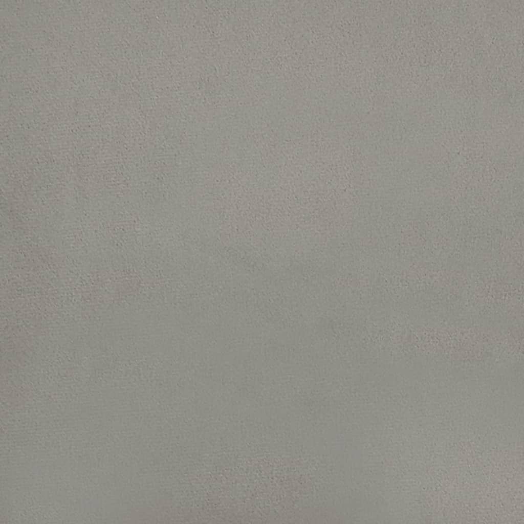 Bedframe zonder matras 140x190 cm fluweel lichtgrijs is nu te koop bij PeponiXL, paradijselijk wonen!