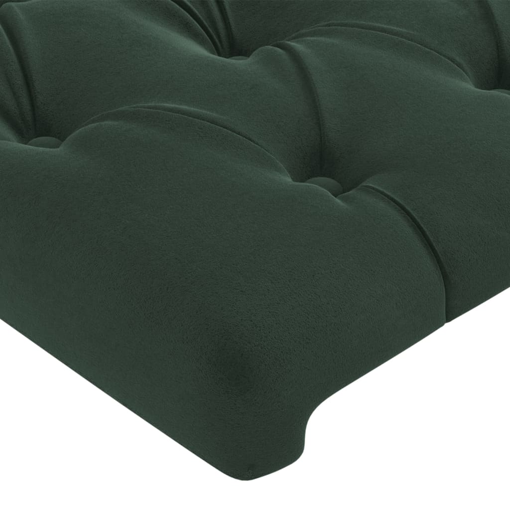 Bedframe zonder matras 100x200 cm fluweel donkergroen is nu te koop bij PeponiXL, paradijselijk wonen!