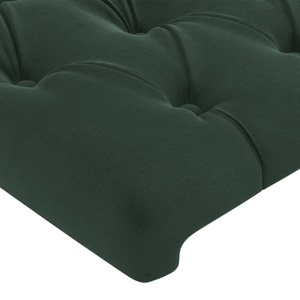 Bedframe zonder matras 120x200 cm fluweel donkergroen is nu te koop bij PeponiXL, paradijselijk wonen!