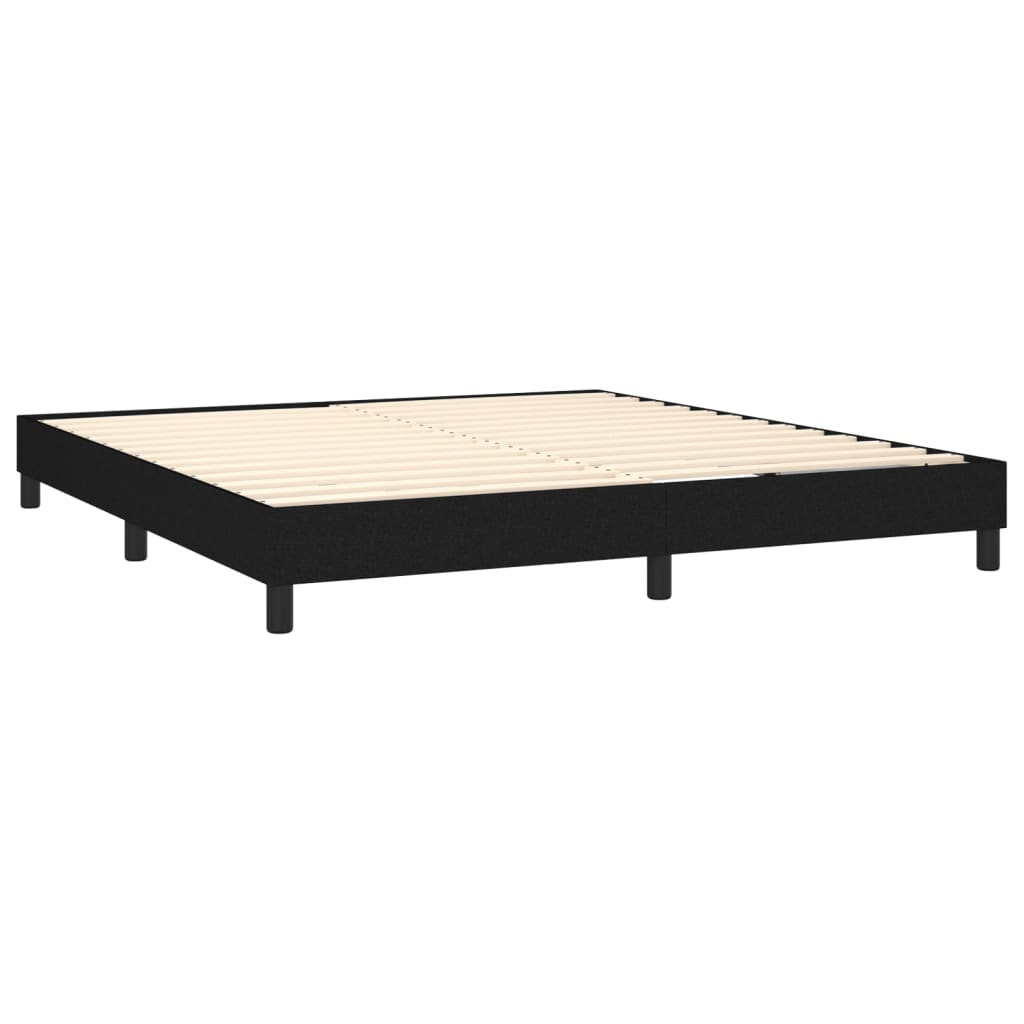 Boxspring met matras stof zwart 160x200 cm is nu te koop bij PeponiXL, paradijselijk wonen!