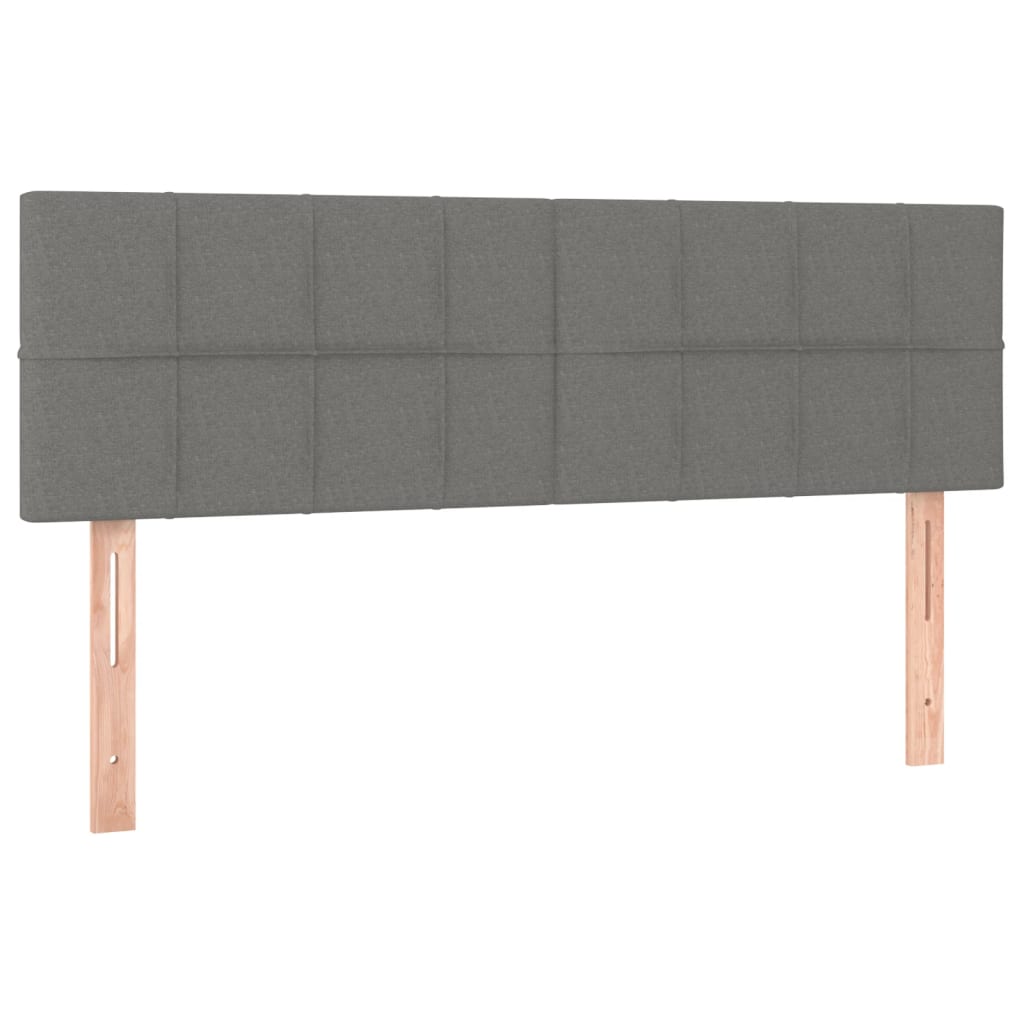 Boxspring met matras stof donkergrijs 140x190 cm is nu te koop bij PeponiXL, paradijselijk wonen!