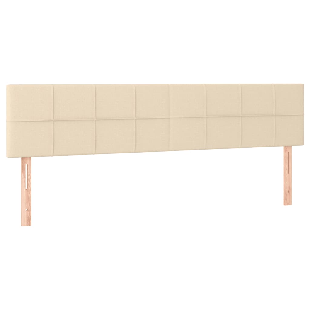Boxspring met matras stof crèmekleurig 180x200 cm is nu te koop bij PeponiXL, paradijselijk wonen!