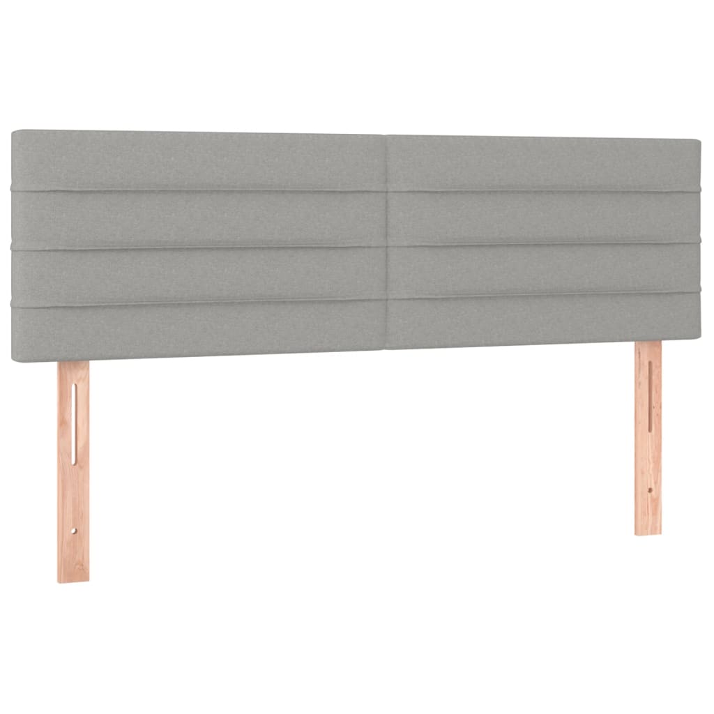Boxspring met matras stof lichtgrijs 140x190 cm is nu te koop bij PeponiXL, paradijselijk wonen!