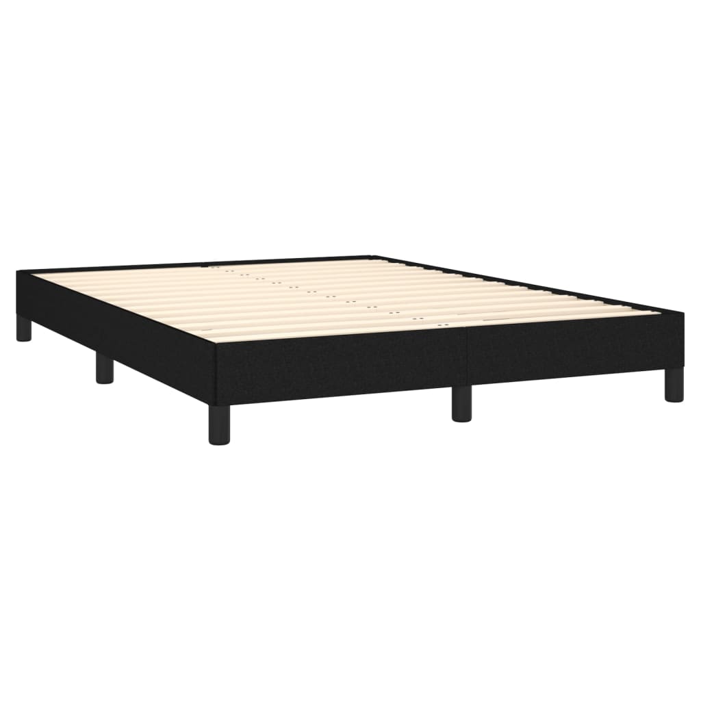 Boxspring met matras stof zwart 140x200 cm is nu te koop bij PeponiXL, paradijselijk wonen!