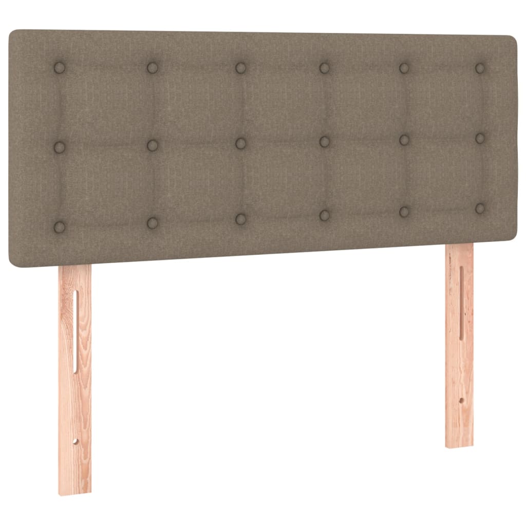 Boxspring met matras stof taupe 100x200 cm is nu te koop bij PeponiXL, paradijselijk wonen!