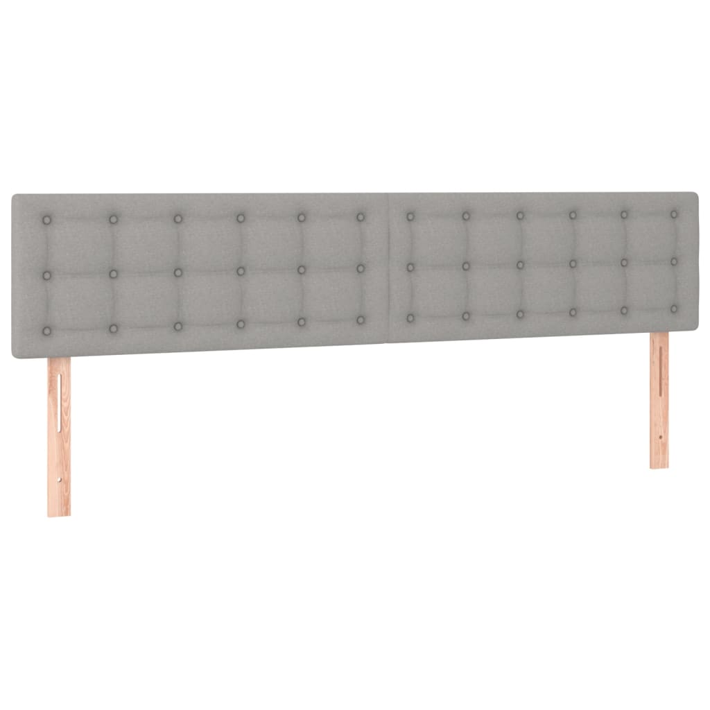 Boxspring met matras stof lichtgrijs 160x200 cm is nu te koop bij PeponiXL, paradijselijk wonen!