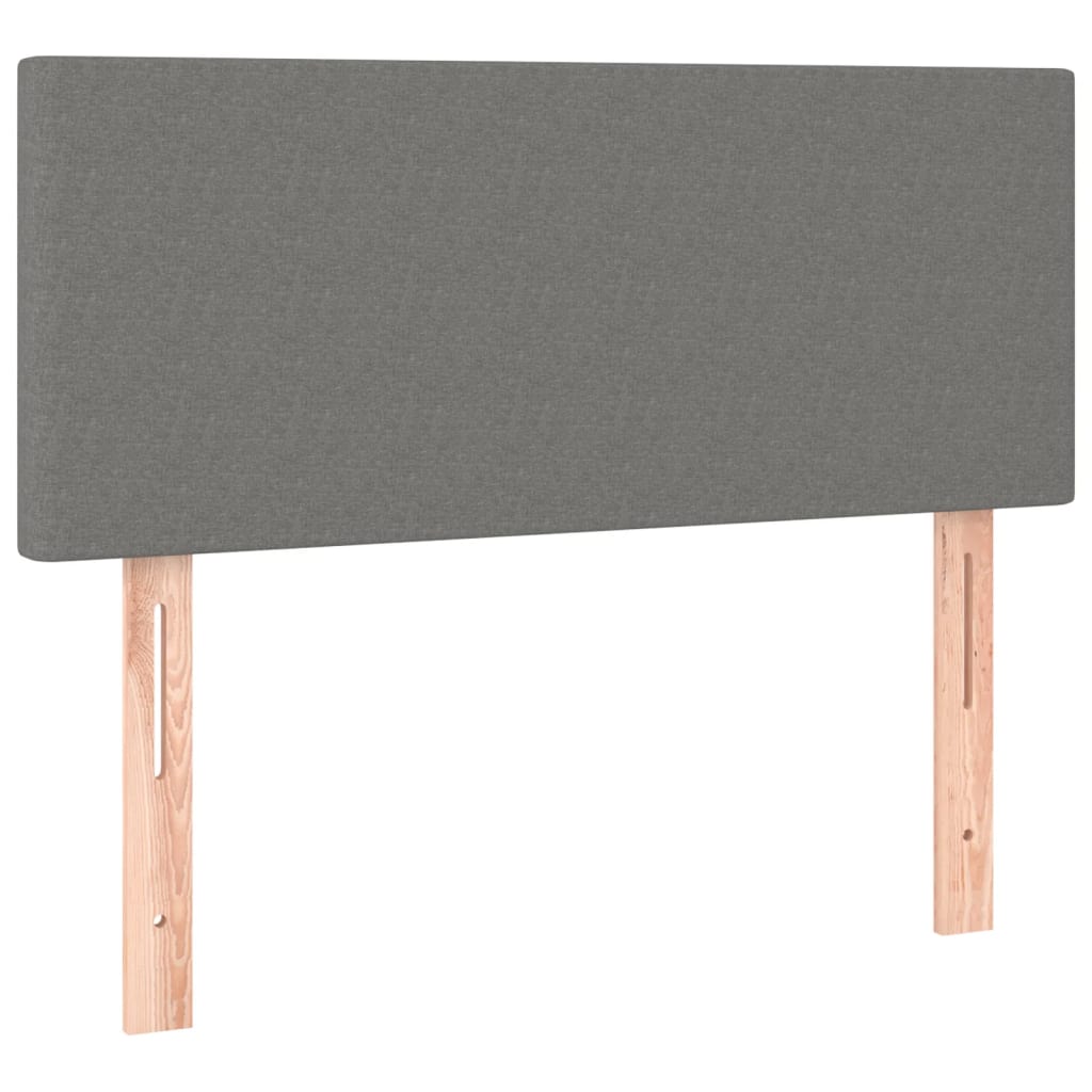 Boxspring met matras stof donkergrijs 90x190 cm is nu te koop bij PeponiXL, paradijselijk wonen!