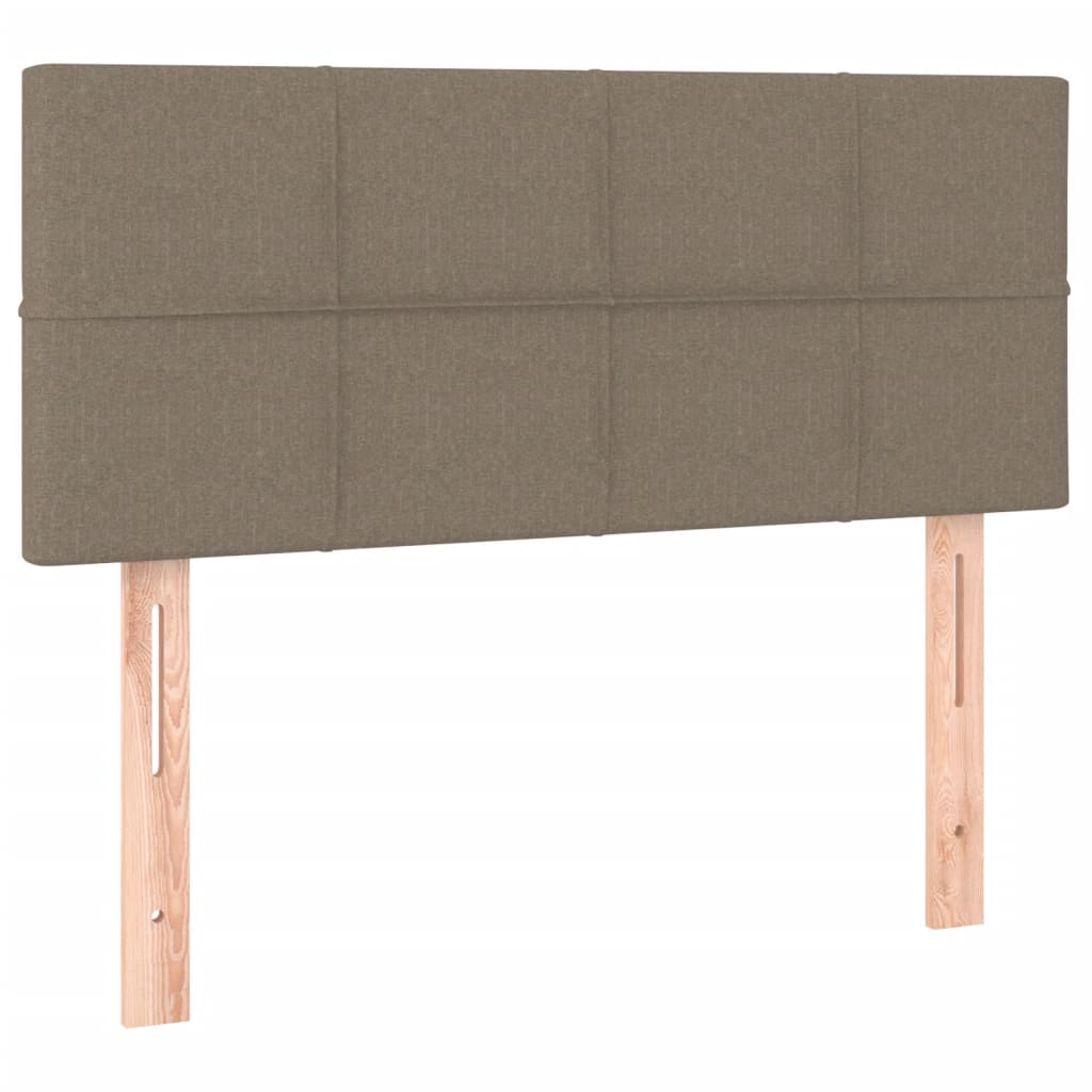 Boxspring met matras stof taupe 120x200 cm is nu te koop bij PeponiXL, paradijselijk wonen!