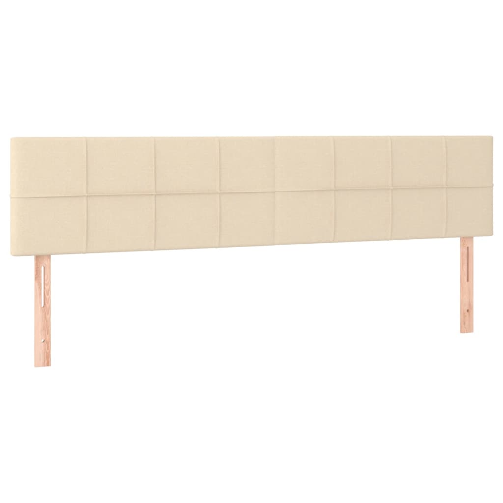 Boxspring met matras stof crèmekleurig 180x200 cm is nu te koop bij PeponiXL, paradijselijk wonen!