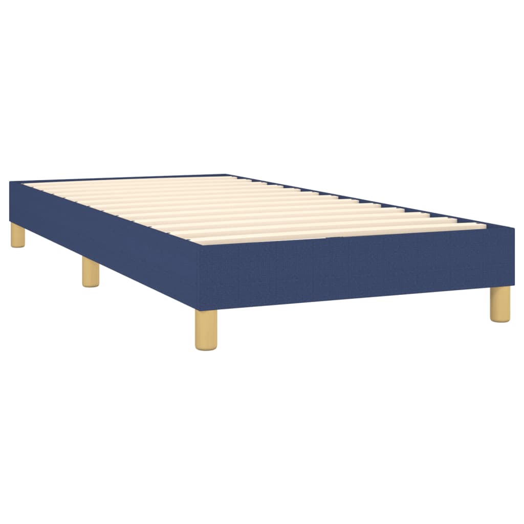 Boxspring met matras stof blauw 100x200 cm is nu te koop bij PeponiXL, paradijselijk wonen!
