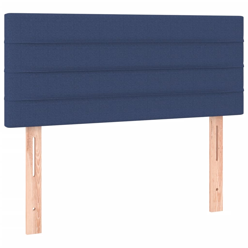 Boxspring met matras stof blauw 100x200 cm is nu te koop bij PeponiXL, paradijselijk wonen!