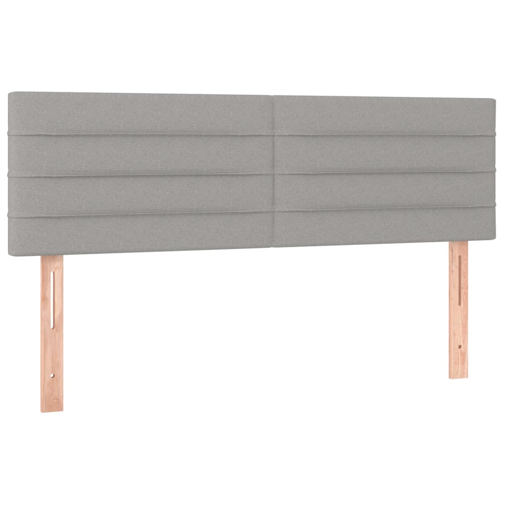 Boxspring met matras stof lichtgrijs 140x190 cm is nu te koop bij PeponiXL, paradijselijk wonen!