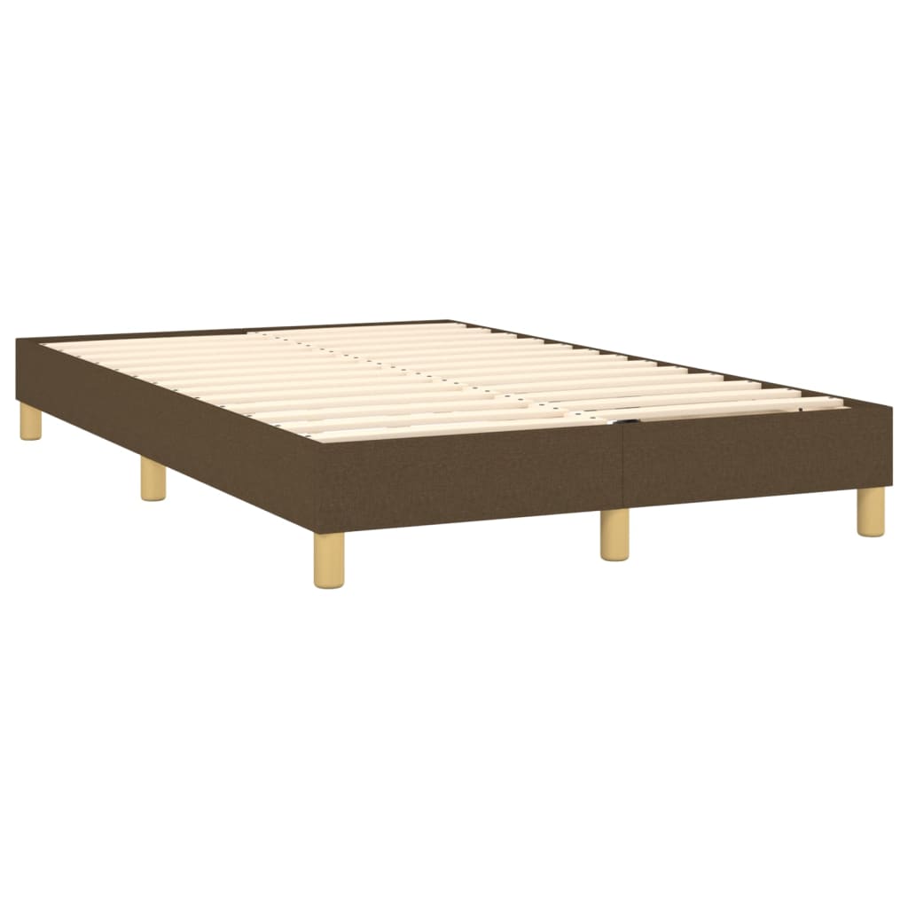 Boxspring met matras stof donkerbruin 120x200 cm is nu te koop bij PeponiXL, paradijselijk wonen!