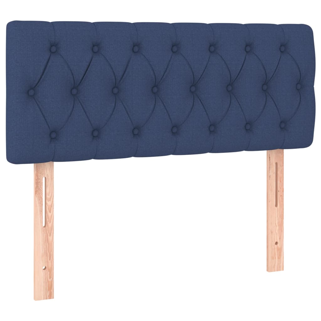 Boxspring met matras stof blauw 120x200 cm is nu te koop bij PeponiXL, paradijselijk wonen!