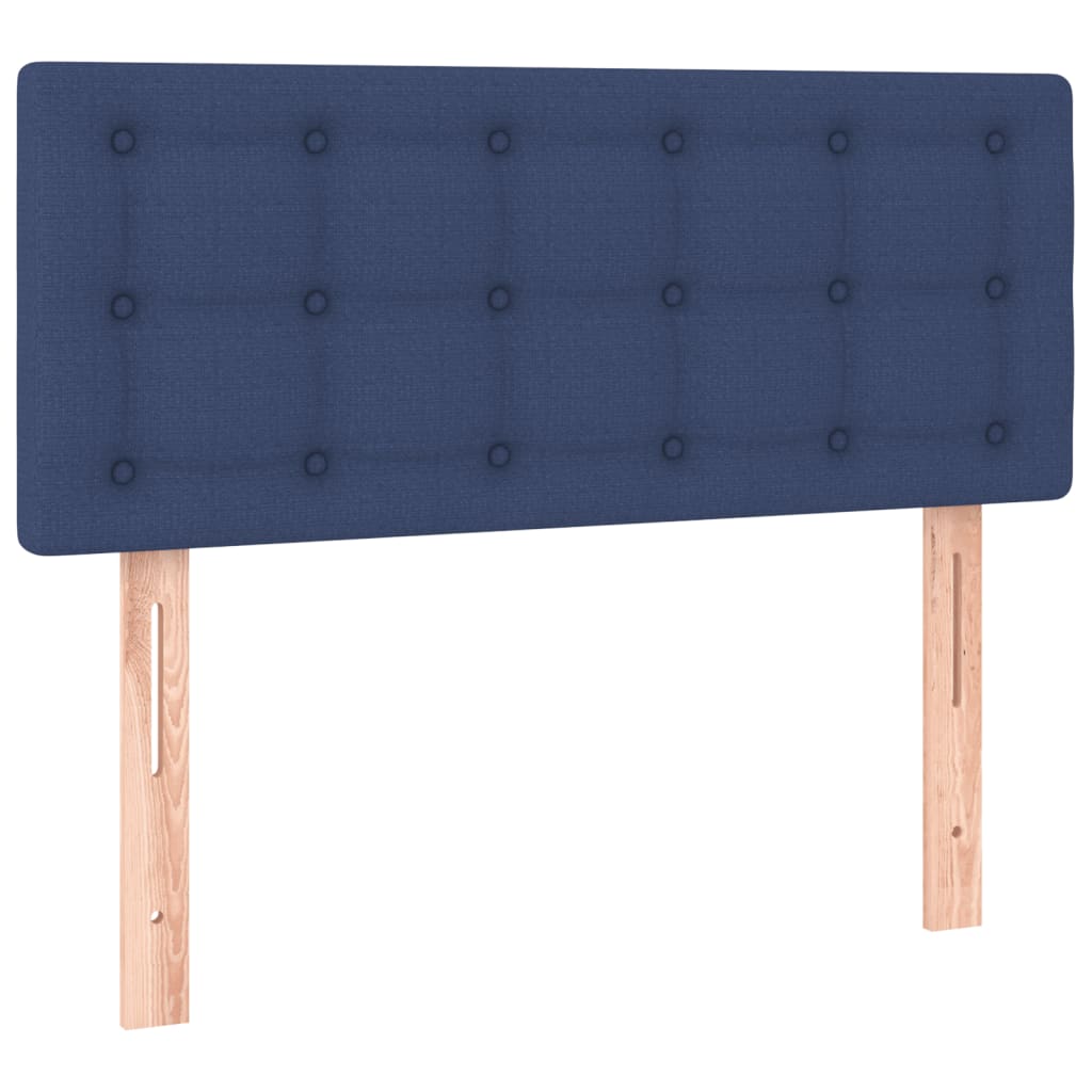 Boxspring met matras stof blauw 120x200 cm is nu te koop bij PeponiXL, paradijselijk wonen!