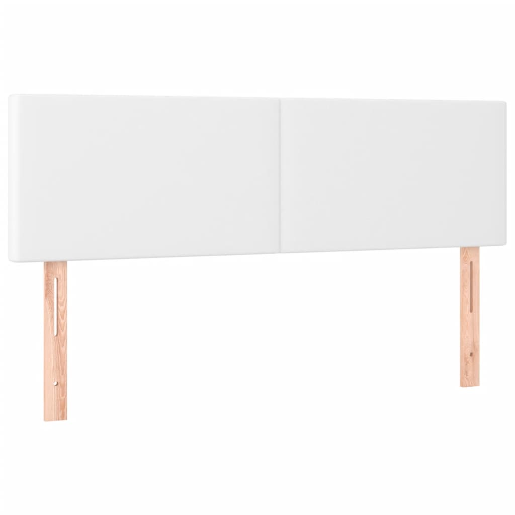 Boxspring met matras kunstleer wit 140x190 cm is nu te koop bij PeponiXL, paradijselijk wonen!