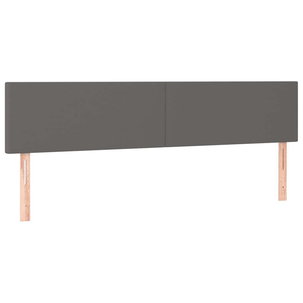 Boxspring met matras kunstleer grijs 180x200 cm is nu te koop bij PeponiXL, paradijselijk wonen!