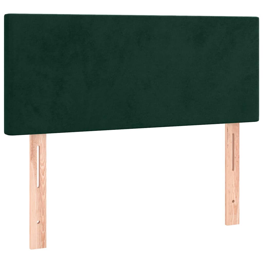 Boxspring met matras fluweel donkergroen 100x200 cm is nu te koop bij PeponiXL, paradijselijk wonen!