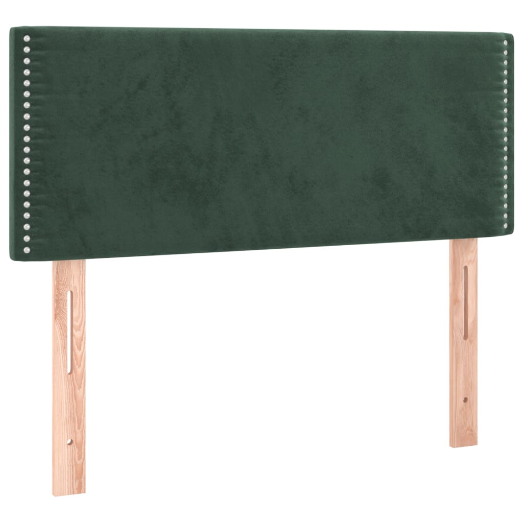 Boxspring met matras fluweel donkergroen 80x200 cm is nu te koop bij PeponiXL, paradijselijk wonen!