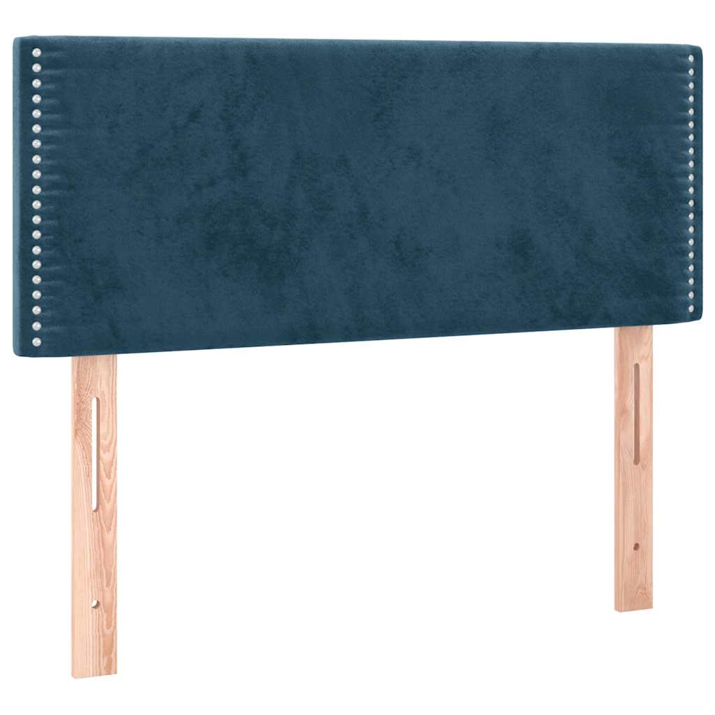 Boxspring met matras fluweel donkerblauw 120x200 cm is nu te koop bij PeponiXL, paradijselijk wonen!