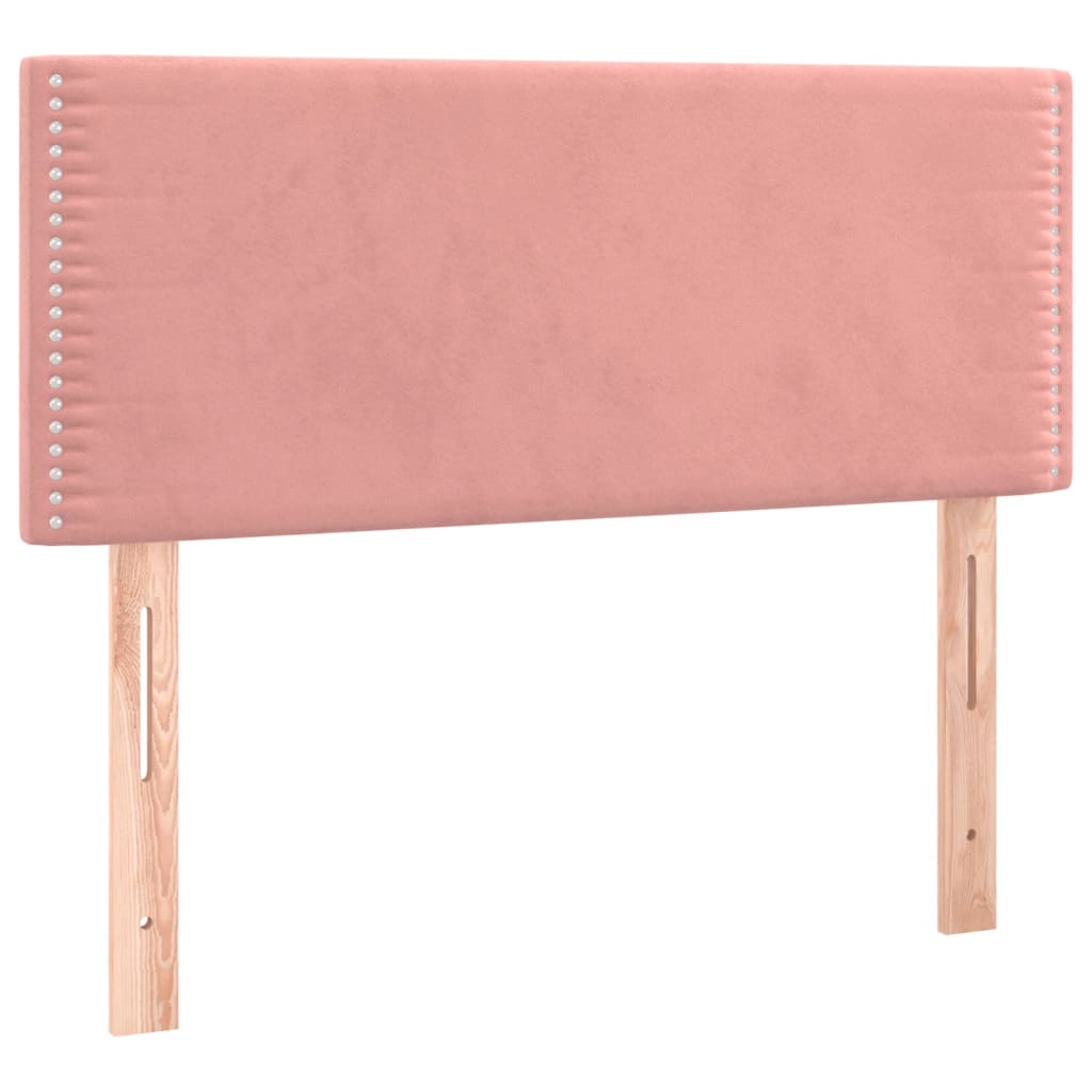 Boxspring met matras fluweel roze 120x200 cm is nu te koop bij PeponiXL, paradijselijk wonen!