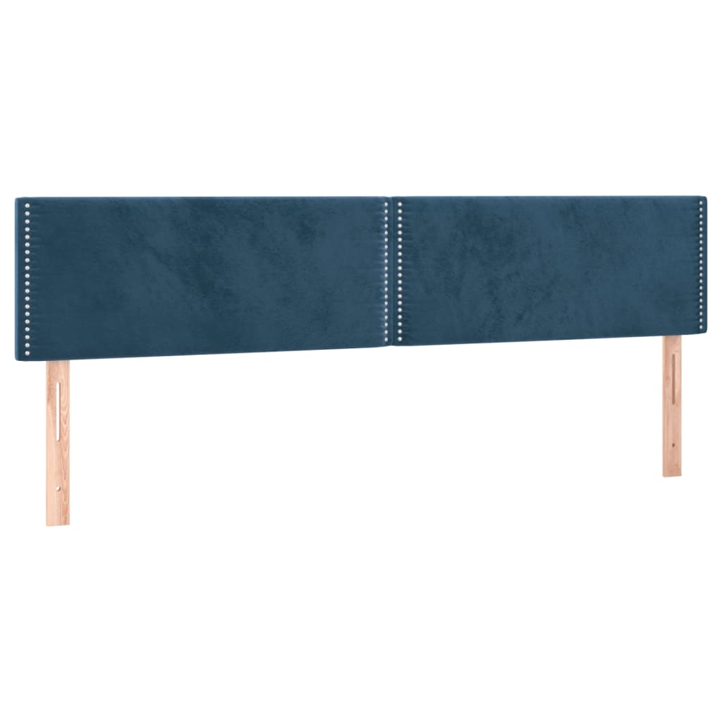 Boxspring met matras fluweel donkerblauw 160x200 cm is nu te koop bij PeponiXL, paradijselijk wonen!