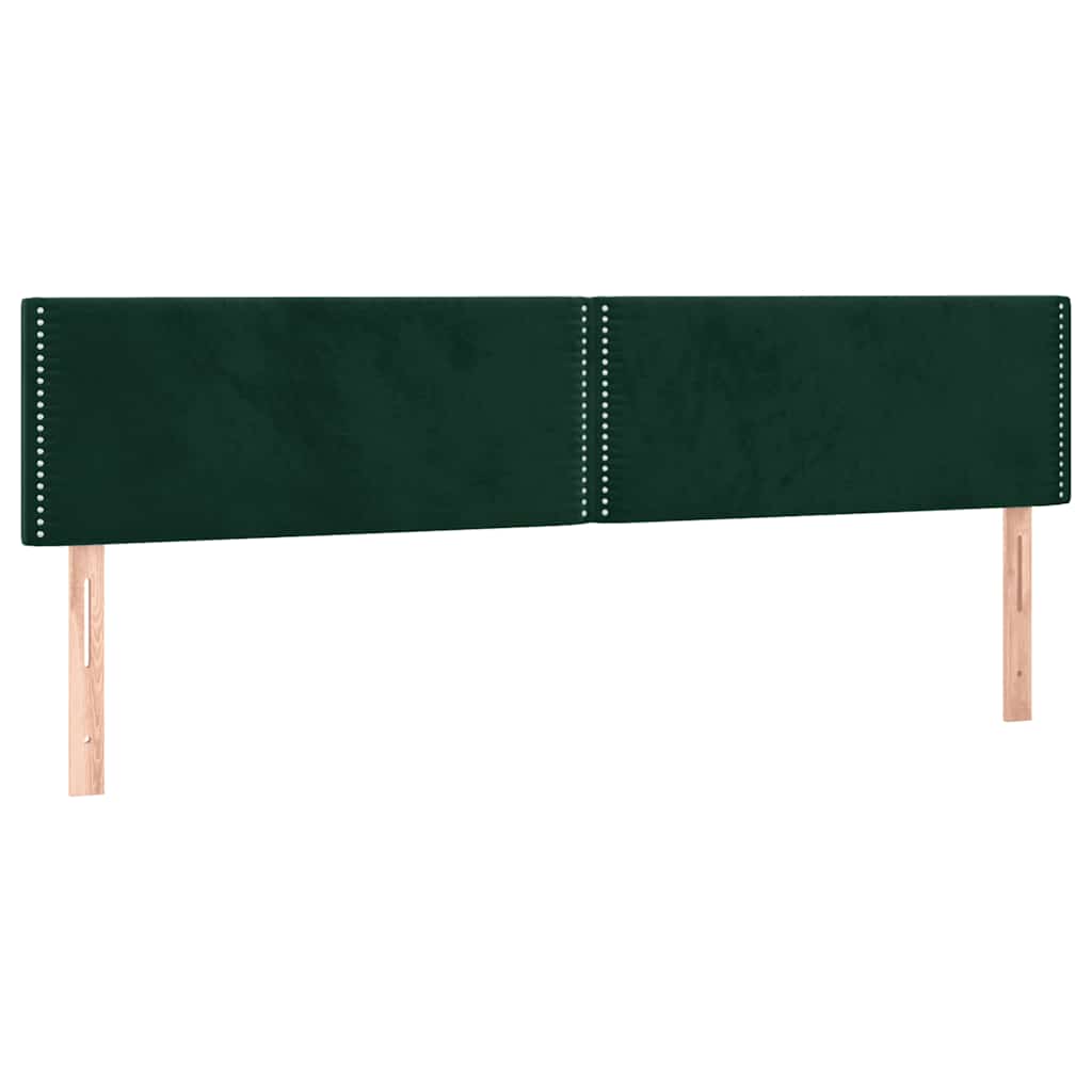 Boxspring met matras fluweel donkergroen 200x200 cm is nu te koop bij PeponiXL, paradijselijk wonen!