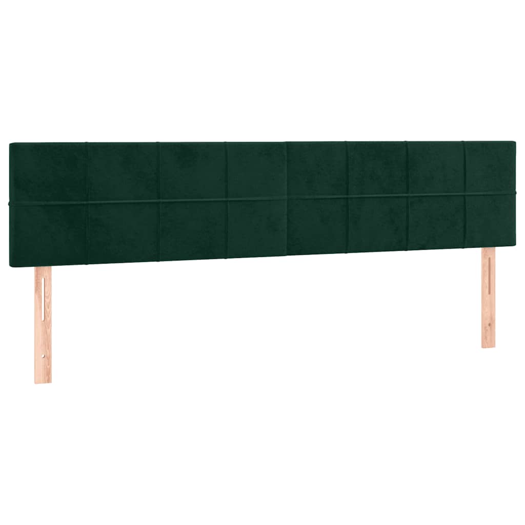 Boxspring met matras fluweel donkergroen 160x200 cm is nu te koop bij PeponiXL, paradijselijk wonen!