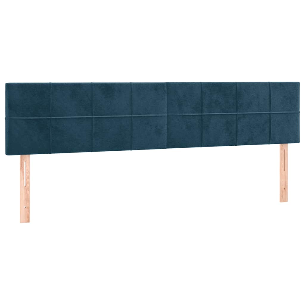 Boxspring met matras fluweel donkerblauw 180x200 cm is nu te koop bij PeponiXL, paradijselijk wonen!