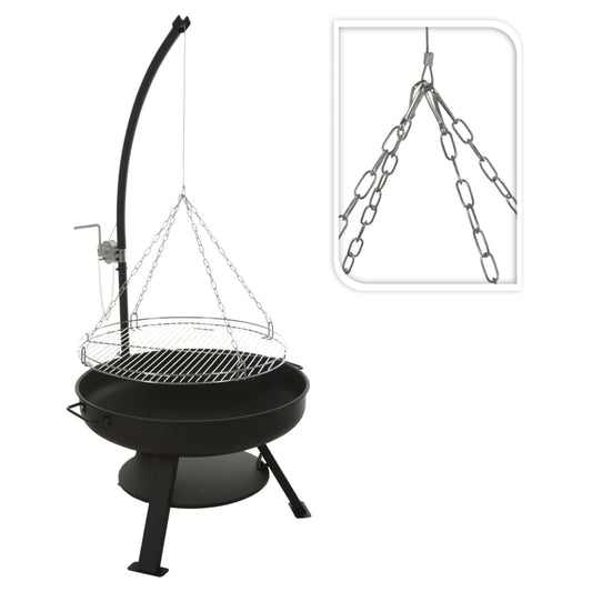 ProGarden Vuurschaal met barbecuerooster VAGGAN 60 cm is nu te koop bij PeponiXL, paradijselijk wonen!