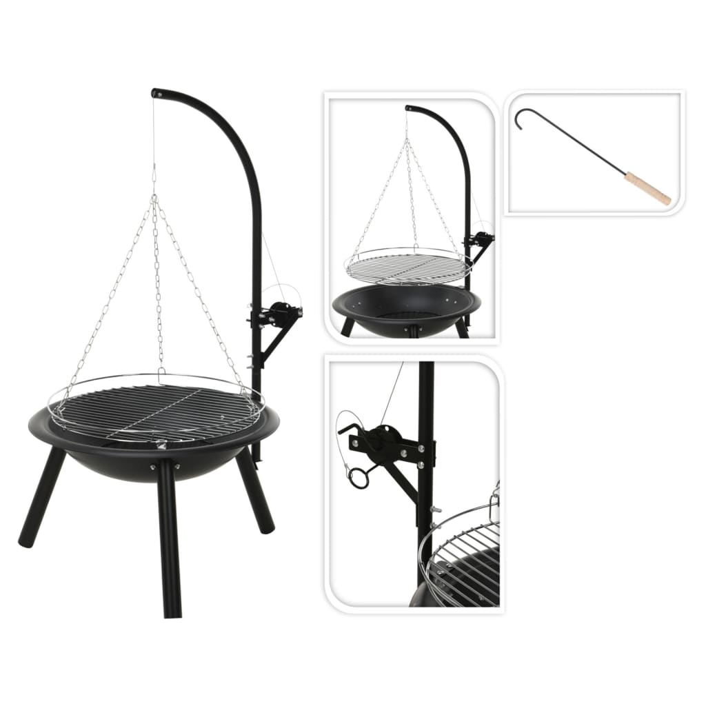 ProGarden Vuurschaal met barbecuerooster BBQ 55 cm is nu te koop bij PeponiXL, paradijselijk wonen!