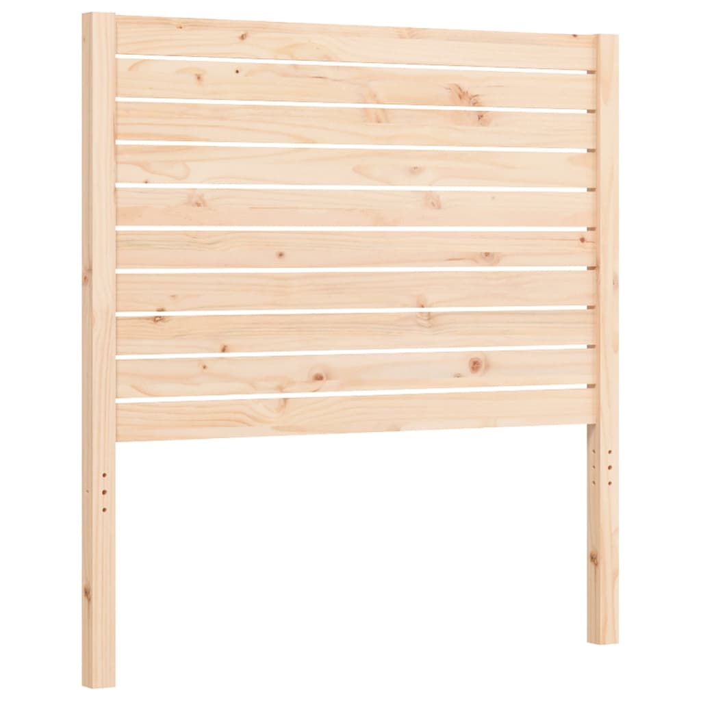 Bedframe met hoofdbord massief hout 100x200 cm is nu te koop bij PeponiXL, paradijselijk wonen!