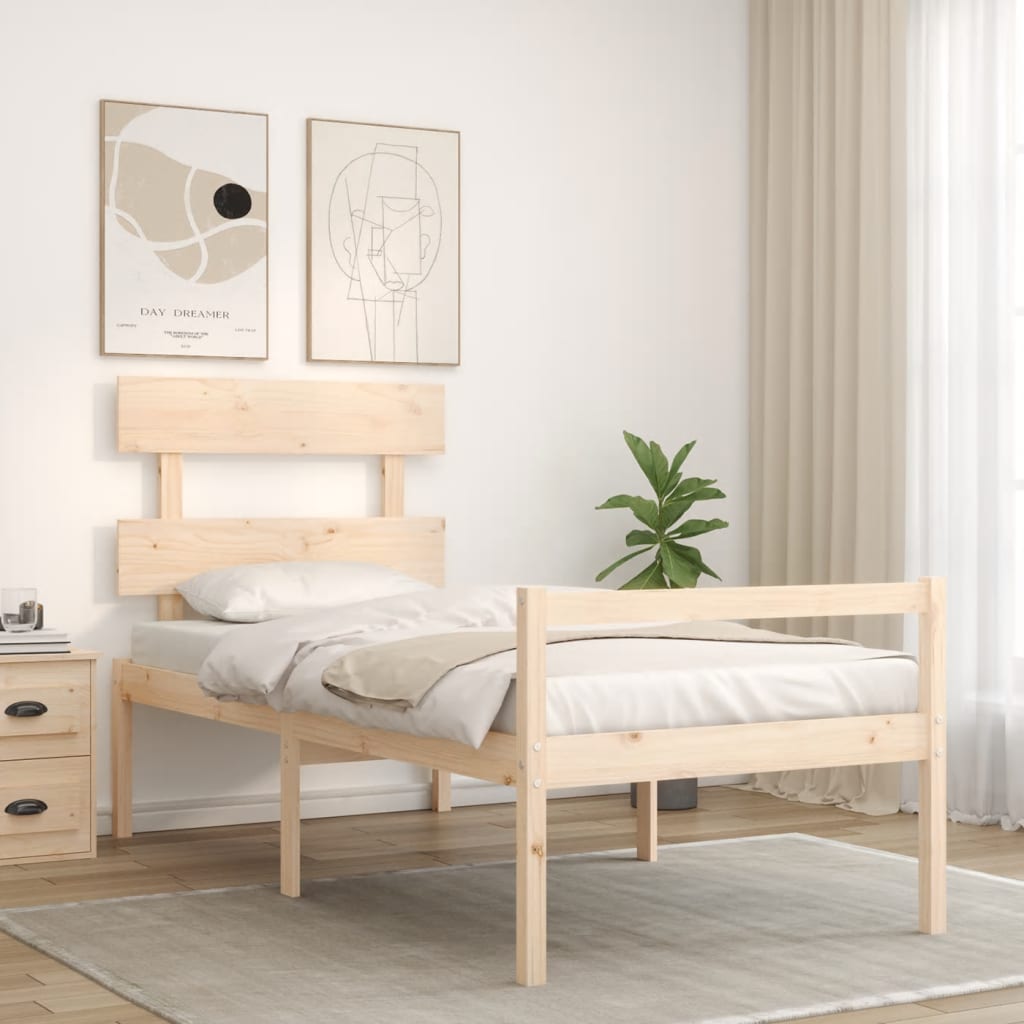 Seniorenbed met hoofdbord massief hout is nu te koop bij PeponiXL, paradijselijk wonen!