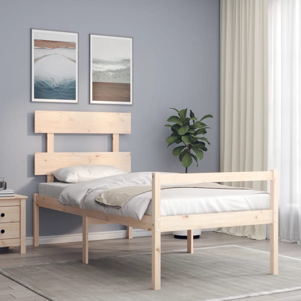 Seniorenbed met hoofdbord massief hout is nu te koop bij PeponiXL, paradijselijk wonen!