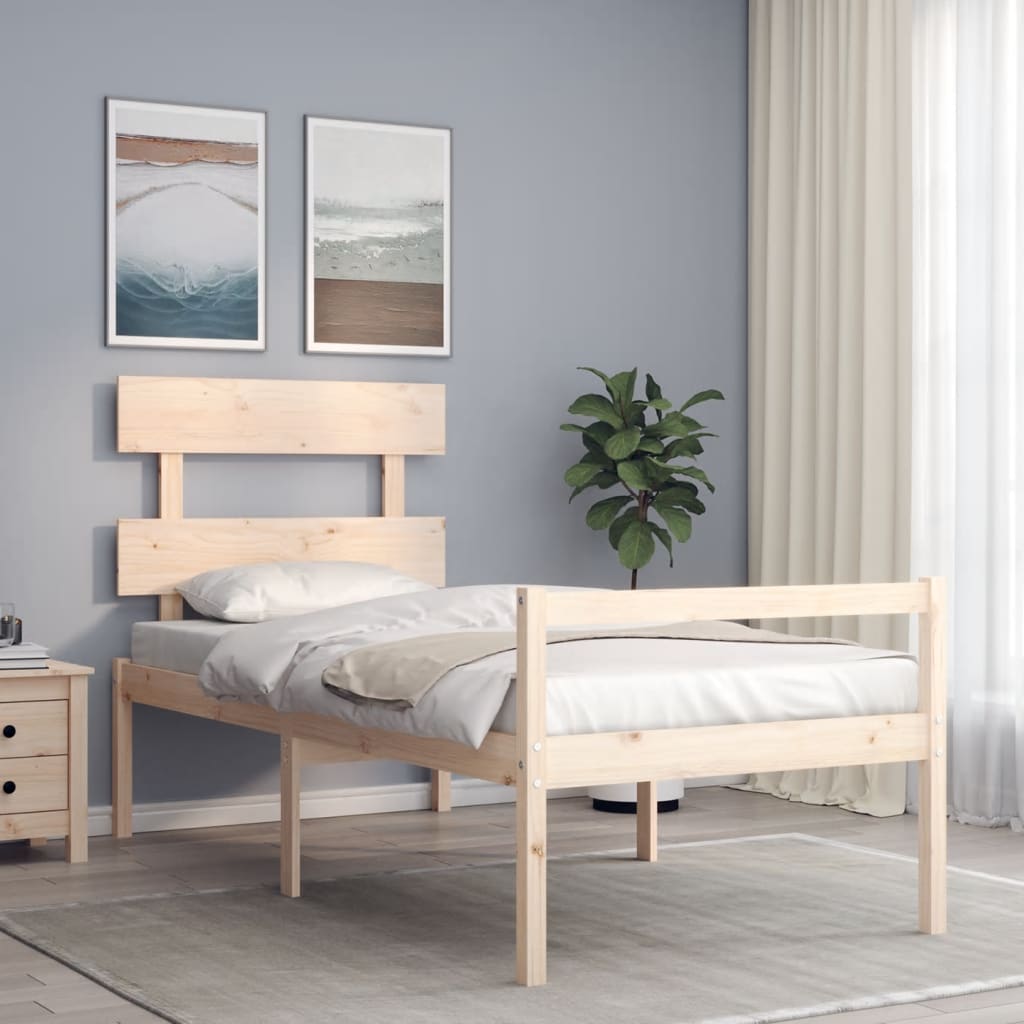 Seniorenbed met hoofdbord massief hout is nu te koop bij PeponiXL, paradijselijk wonen!