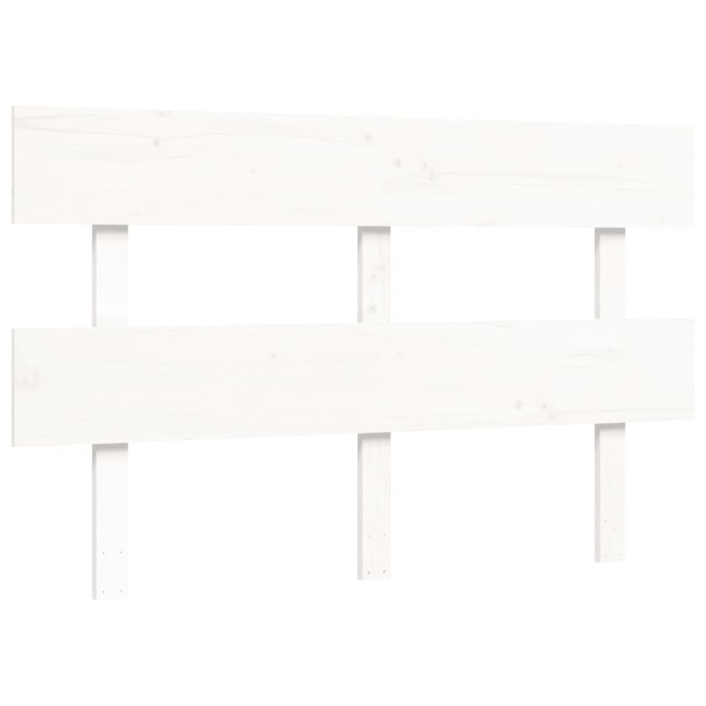 Seniorenbed met hoofdbord massief hout wit is nu te koop bij PeponiXL, paradijselijk wonen!