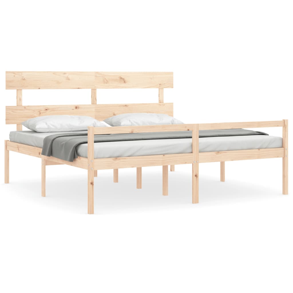 Seniorenbed met hoofdbord massief hout Super is nu te koop bij PeponiXL, paradijselijk wonen!